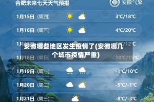 安徽哪些地区发生疫情了(安徽哪几个城市疫情严重)