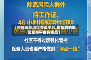 【疫情限制地区查询平台,疫情限制地区查询平台有哪些】