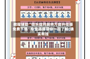 教程辅助“微乐捉鸡麻将万能开挂器免费下载”专业师傅带你一起了解(确实有挂