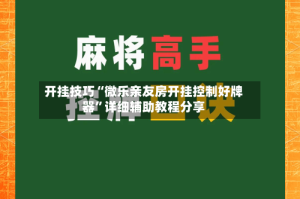 开挂技巧“微乐亲友房开挂控制好牌器”详细辅助教程分享