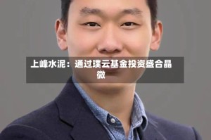 上峰水泥：通过璞云基金投资盛合晶微