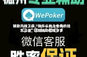 辅助开挂工具“微乐斗地主免费的挂怎么弄”详细辅助教程分享