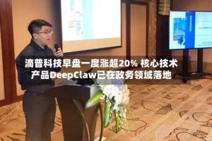滴普科技早盘一度涨超20% 核心技术产品DeepClaw已在政务领域落地