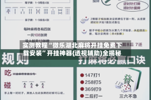 实测教程“微乐湖北麻将开挂免费下载安装”开挂神器{透视辅助}全揭秘