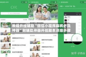 教程开挂辅助“微信小程序麻将必赢神器”附辅助神器开挂脚本详细步骤