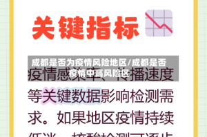 成都是否为疫情风险地区/成都是否疫情中高风险区
