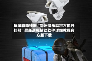 玩家辅助神器“贵州微乐麻将万能开挂器”最新透视辅助软件详细教程官方版下载