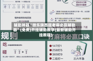 辅助神器“微乐陕西捉老麻必赢辅助器”(免费)开挂辅助教学(最新辅助开挂教程)