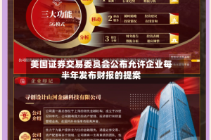美国证券交易委员会公布允许企业每半年发布财报的提案
