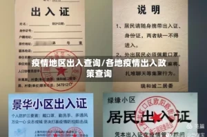 疫情地区出入查询/各地疫情出入政策查询
