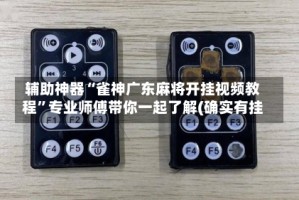 辅助神器“雀神广东麻将开挂视频教程”专业师傅带你一起了解(确实有挂