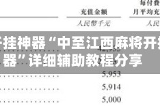 辅助开挂神器“中至江西麻将开挂神器”详细辅助教程分享
