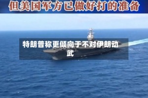 特朗普称更倾向于不对伊朗动武