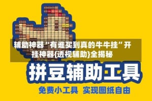 辅助神器“有谁买到真的牛牛挂”开挂神器{透视辅助}全揭秘