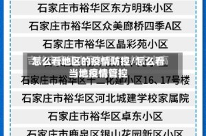 怎么看地区的疫情防控/怎么看当地疫情管控