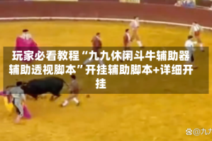 玩家必看教程“九九休闲斗牛辅助器辅助透视脚本”开挂辅助脚本+详细开挂
