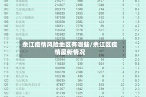 余江疫情风险地区有哪些/余江区疫情最新情况