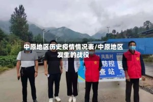 中原地区历史疫情情况表/中原地区发生的战役