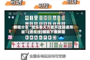 教程分享“微乐春天万能开挂器通用版”(透视挂)辅助下载教程