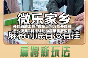 开挂辅助工具“微乐麻将万能开挂器怎么使用”科技辅助神器手机版教程