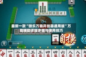 最新一款“微乐万能开挂器通用版”万能辅助详细步骤与使用技巧