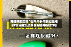 开挂辅助工具“微乐家乡麻将必赢神器怎么用”(透视挂)详细用法教程