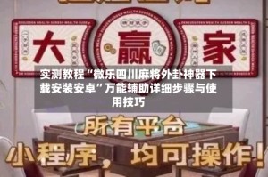 实测教程“微乐四川麻将外卦神器下载安装安卓”万能辅助详细步骤与使用技巧