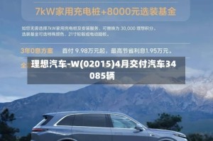 理想汽车-W(02015)4月交付汽车34085辆