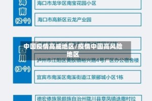 中国疫情高威地区/疫情中国高风险地区