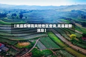 【岚县疫情高风险地区查询,岚县最新消息】