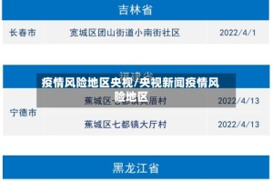 疫情风险地区央视/央视新闻疫情风险地区