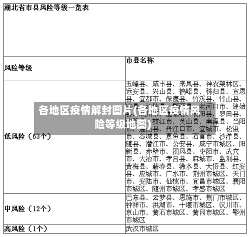各地区疫情解封图片(各地区疫情风险等级地图)-第1张图片