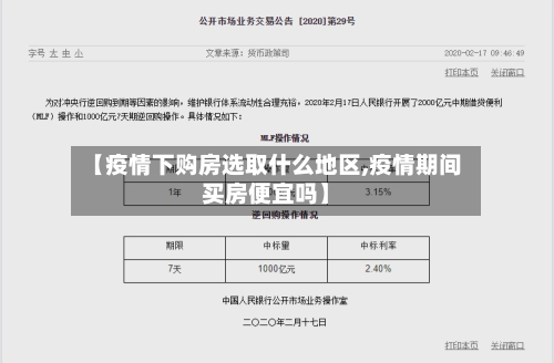 【疫情下购房选取什么地区,疫情期间买房便宜吗】-第1张图片