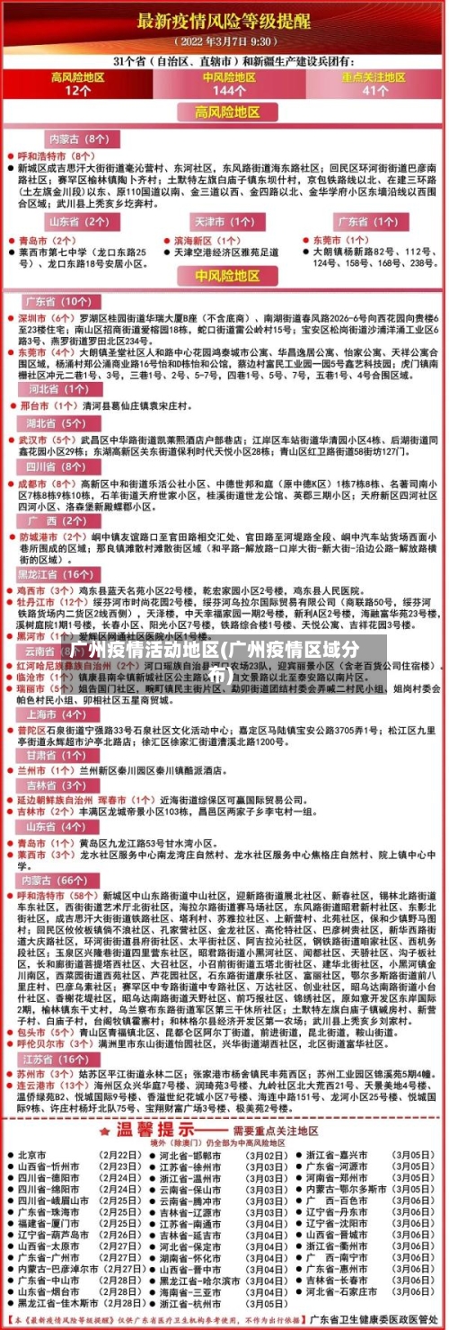 广州疫情活动地区(广州疫情区域分布)-第1张图片