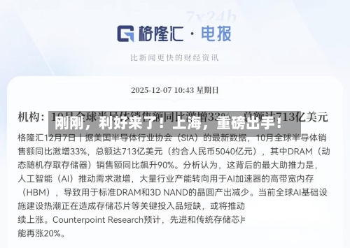 刚刚	，利好来了！上海，重磅出手！-第1张图片