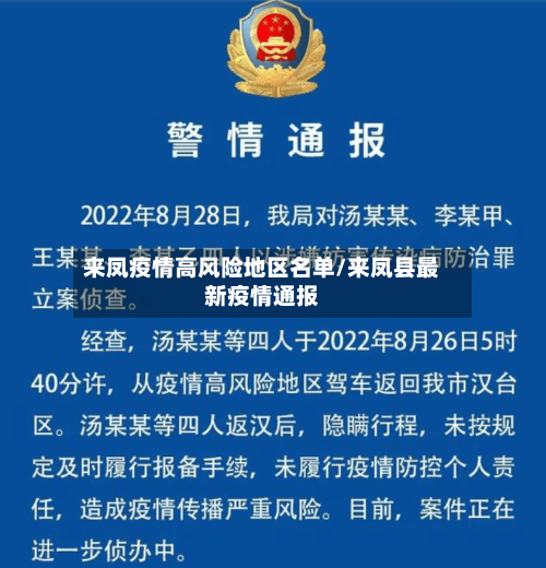 来凤疫情高风险地区名单/来凤县最新疫情通报-第1张图片