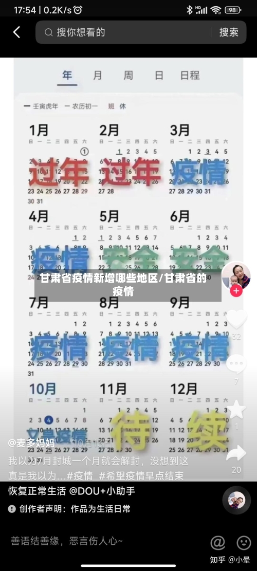 甘肃省疫情新增哪些地区/甘肃省的疫情-第1张图片