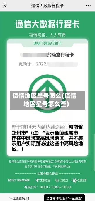 疫情地区星号怎么(疫情地区星号怎么查)-第1张图片