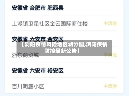 【浏阳疫情风险地区划分图,浏阳疫情防控最新公告】-第1张图片