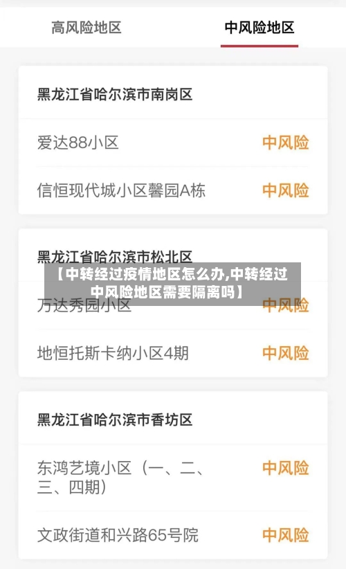 【中转经过疫情地区怎么办,中转经过中风险地区需要隔离吗】-第1张图片