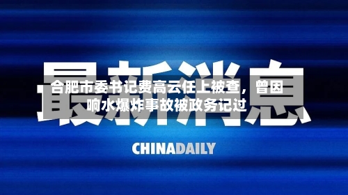 合肥市委书记费高云任上被查，曾因响水爆炸事故被政务记过-第1张图片
