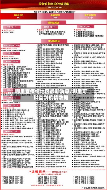 哪里查疫情地区最新消息/哪里可以查到疫情数据-第1张图片