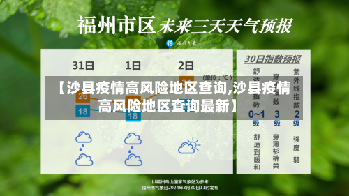 【沙县疫情高风险地区查询,沙县疫情高风险地区查询最新】-第1张图片