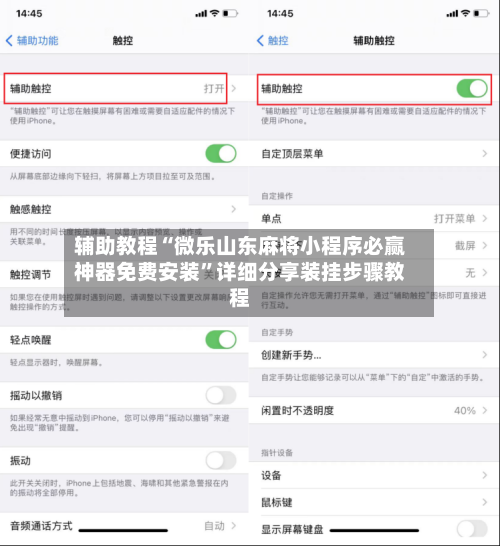 辅助教程“微乐山东麻将小程序必赢神器免费安装	”详细分享装挂步骤教程-第1张图片