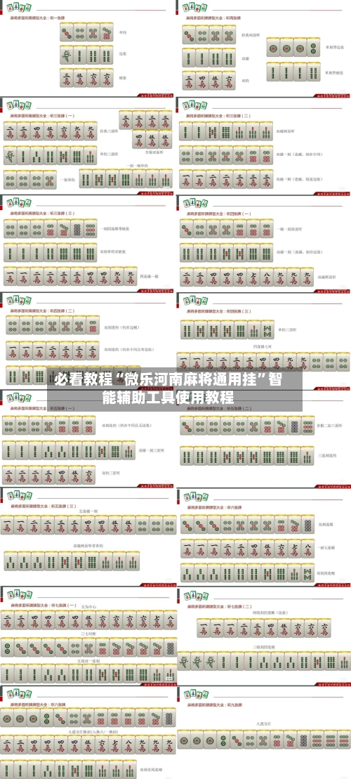 必看教程“微乐河南麻将通用挂”智能辅助工具使用教程-第1张图片