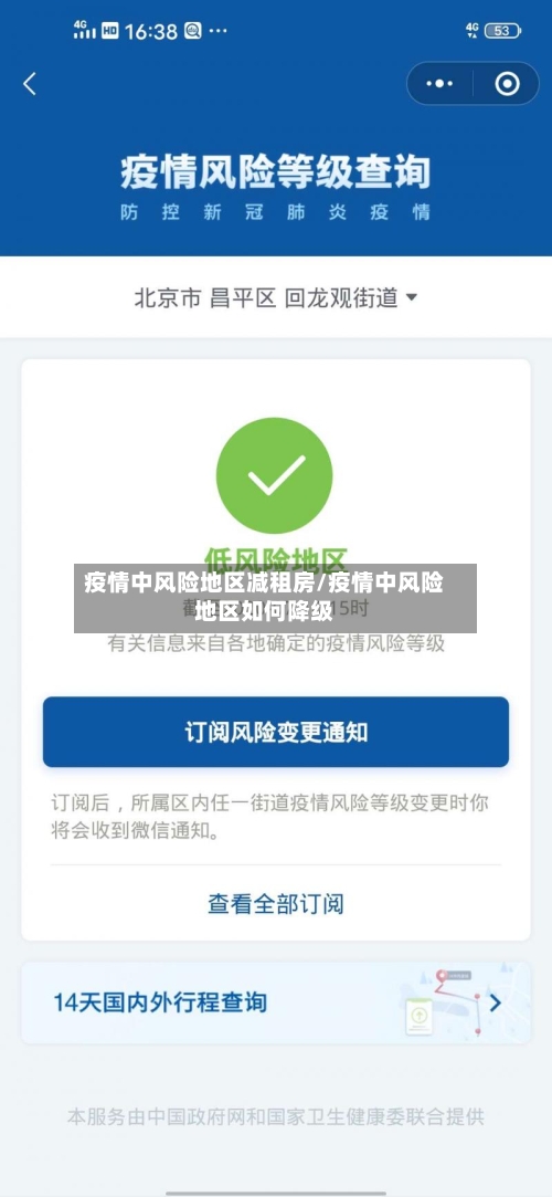 疫情中风险地区减租房/疫情中风险地区如何降级-第1张图片