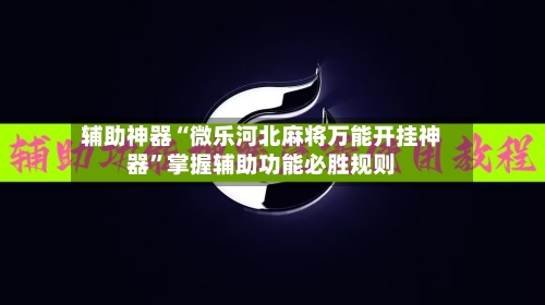 辅助神器“微乐河北麻将万能开挂神器”掌握辅助功能必胜规则-第1张图片