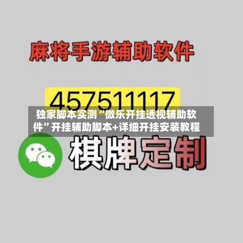 独家脚本实测“微乐开挂透视辅助软件	”开挂辅助脚本+详细开挂安装教程-第1张图片