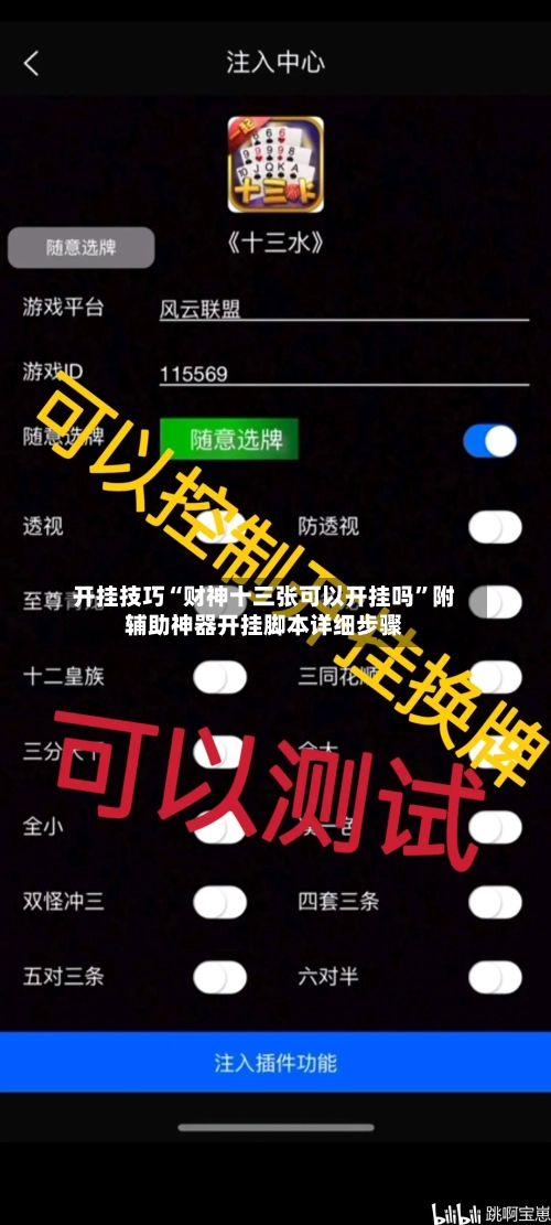 开挂技巧“财神十三张可以开挂吗”附辅助神器开挂脚本详细步骤-第1张图片