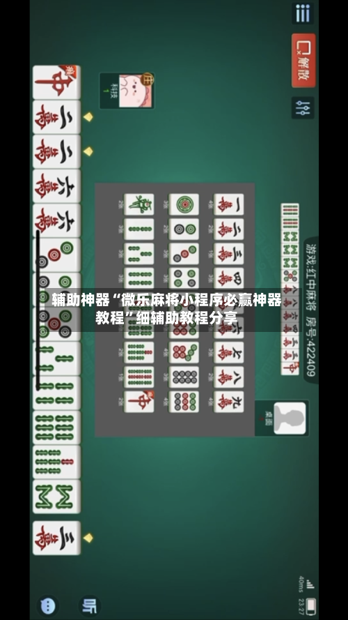 辅助神器“微乐麻将小程序必赢神器教程”细辅助教程分享-第1张图片